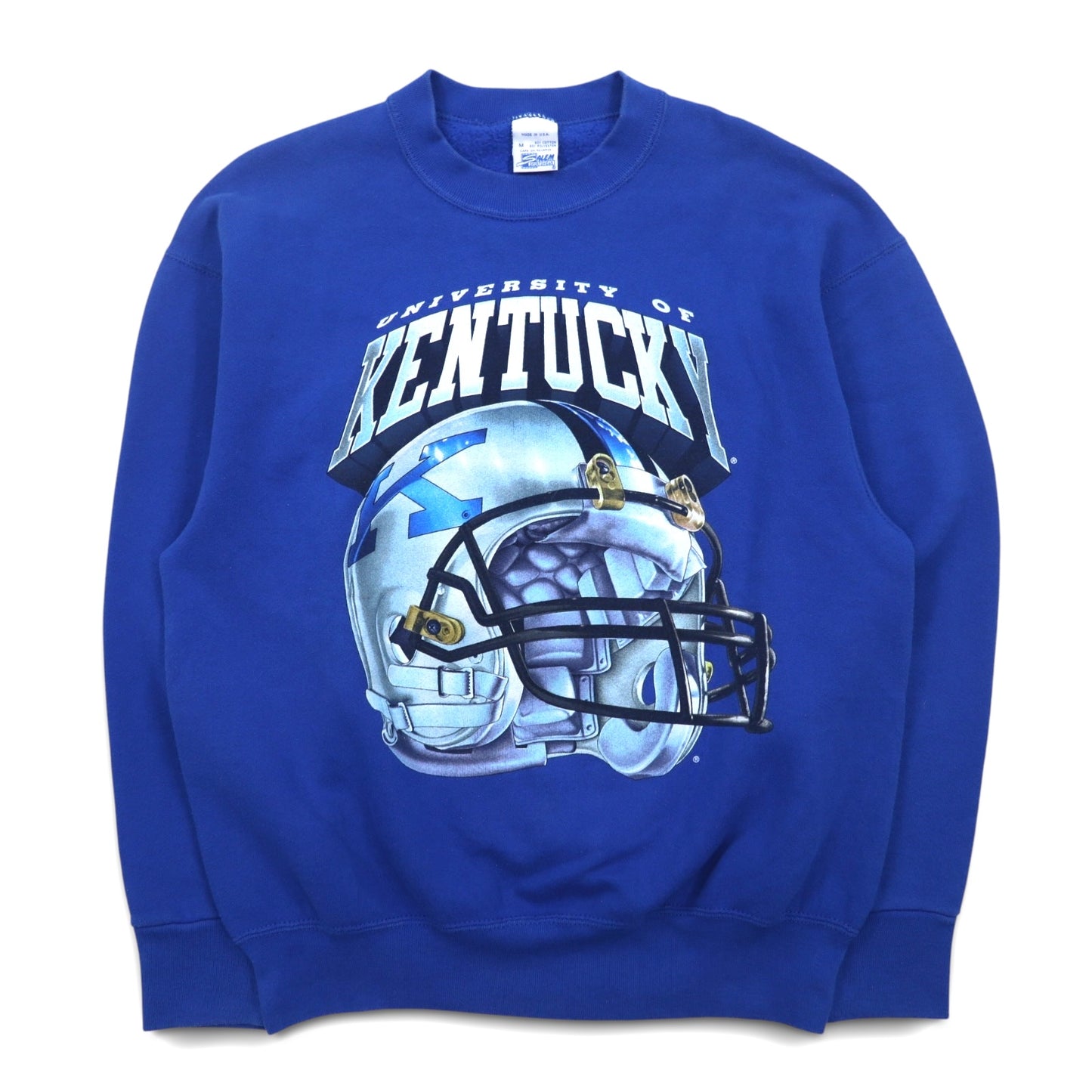 USA製 90年代 SALEM SPORTSWEAR プリント スウェット M ブルー KENTUCKY 裏起毛