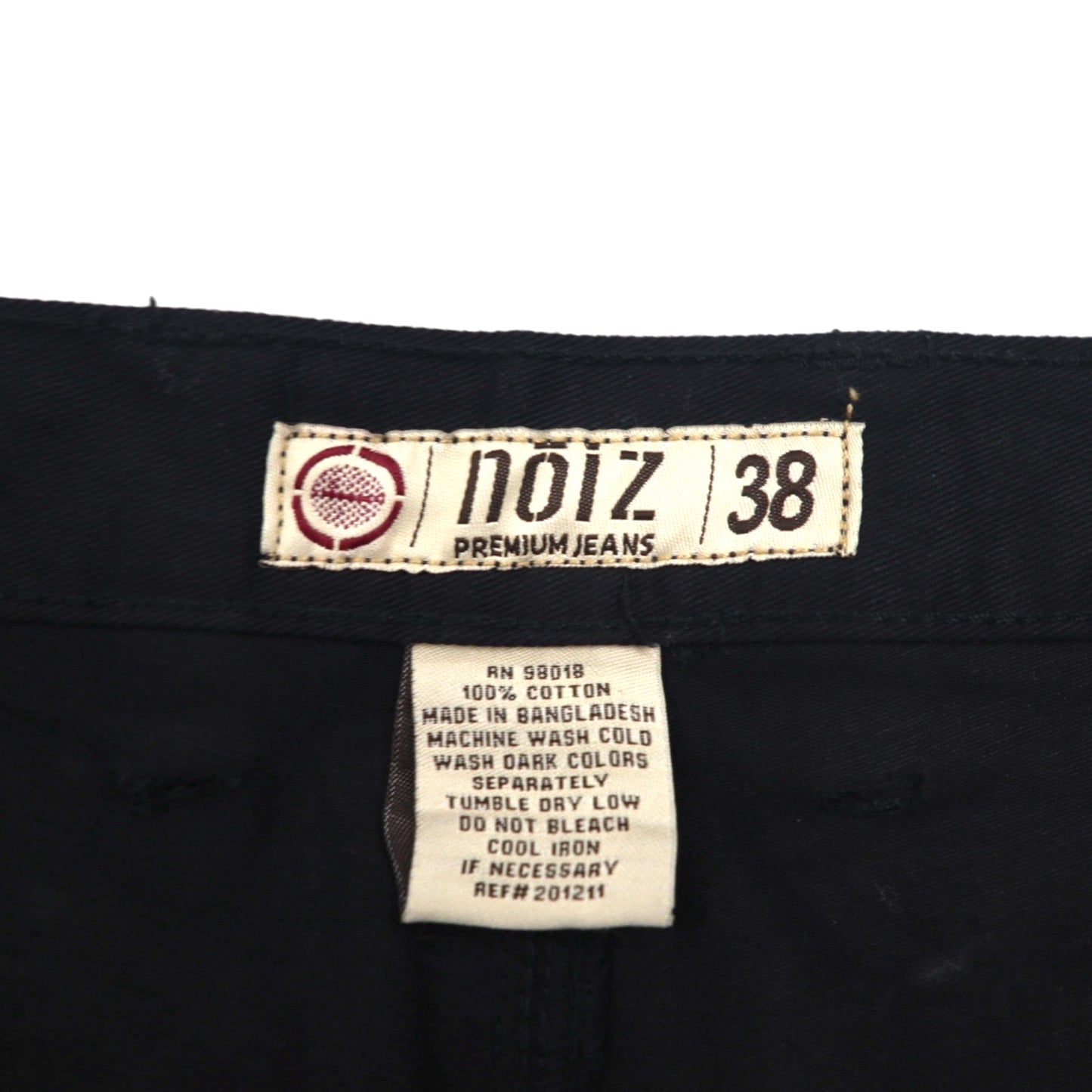90年代 NOIZ バギー カーゴ ショートパンツ ハーフパンツ XL ブラック コットン PREMIUM JEANS 膝下丈