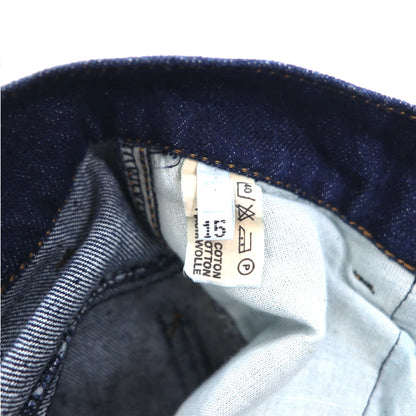 MARITHE + FRANCOIS GIRBAUD フランス製 80年代 Reproduction jeans ハイウエスト ワイド テーパード デニムパンツ S インディゴ ブルー コットン