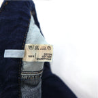 MARITHE + FRANCOIS GIRBAUD フランス製 80年代 Reproduction jeans ハイウエスト ワイド テーパード デニムパンツ S インディゴ ブルー コットン