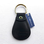 Polo by Ralph Lauren USA Leather Key Holder Key Ring Charm Black Pony Unused