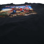 IRON MAIDEN アイアンメイデン ロック バンド Tシャツ L ブラック コットン The Trooper 明日なき戦い