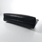 Salvatore Ferragamo 2-Way Shoulder Bag/Clutch Bag Vara Ribbon Black Leather D210588