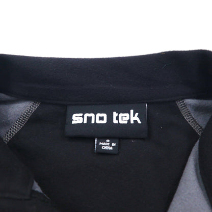 SNO TEK Outdoor Half-Zip Softshell Top, Long Sleeve, Gray, Unused
