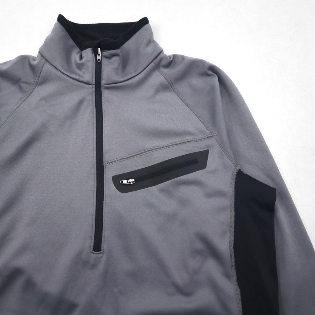 SNO TEK Outdoor Half-Zip Softshell Top, Long Sleeve, Gray, Unused