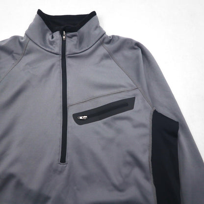 SNO TEK Outdoor Half-Zip Softshell Top, Long Sleeve, Gray, Unused