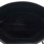 Salvatore Ferragamo 2-Way Shoulder Bag/Clutch Bag Vara Ribbon Black Leather D210588