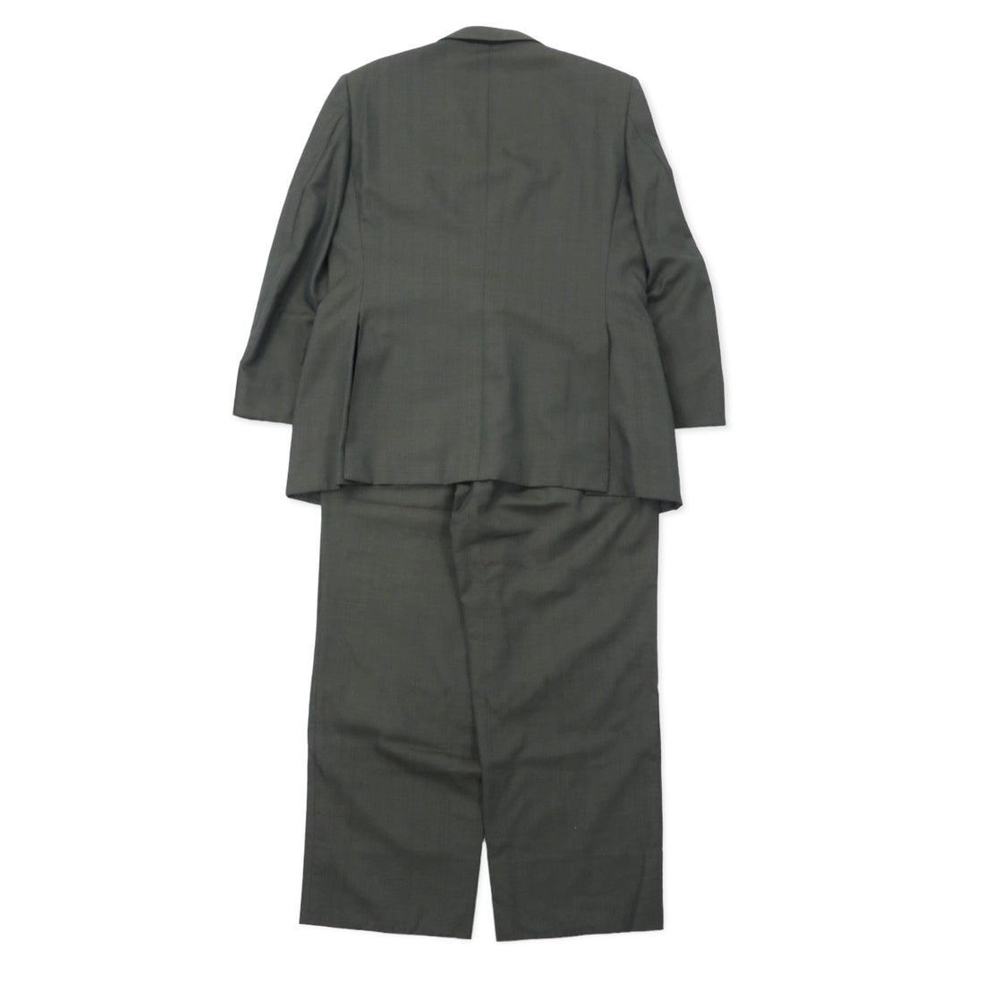 Burberrys Old 2B Suit Set 96-86-170 AB5 Khaki Iridescent Check Wool Made in Japan