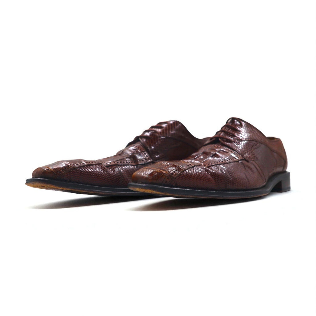 Spain Vintage Crocodile Shoes, Made in Spain, Crocodile Dress Shoes, Size 28cm, Leather, DAVID EDEN