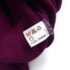 KENZO GOLF 90年代 モックネック ハイゲージニット セーター S パープル ウール ワンポイントロゴ刺繍 日本製