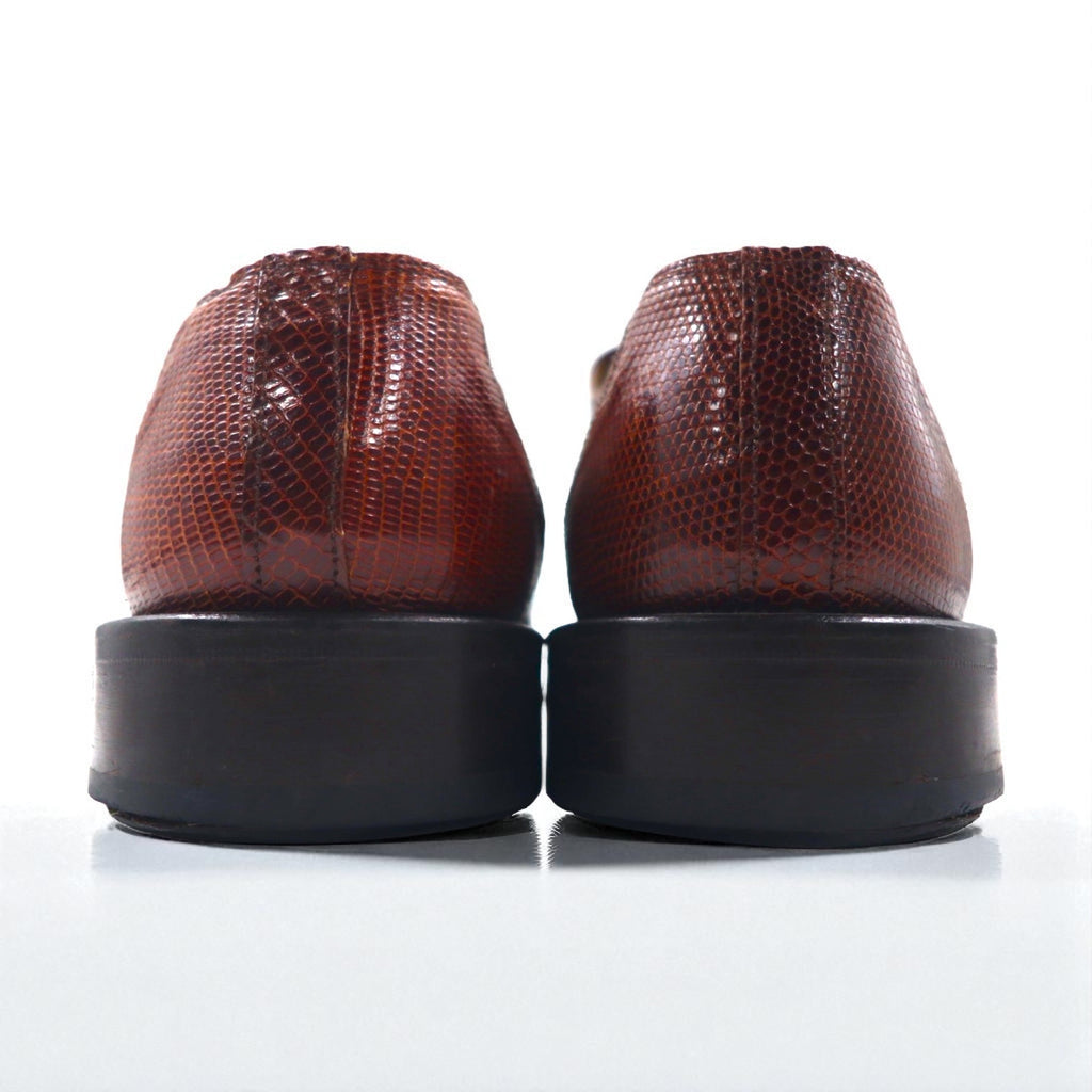 Spain Vintage Crocodile Shoes, Made in Spain, Crocodile Dress Shoes, Size 28cm, Leather, DAVID EDEN