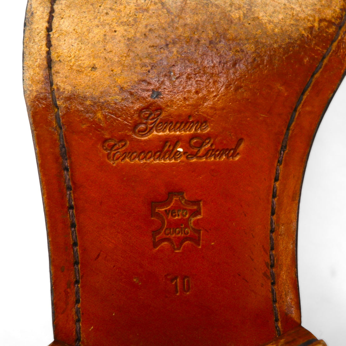 Spain Vintage Crocodile Shoes, Made in Spain, Crocodile Dress Shoes, Size 28cm, Leather, DAVID EDEN