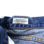 Levi's PREMIUM Big E Denim Pants W88 Blue Cotton Zipper Fly Leather Patch Button Back 8520