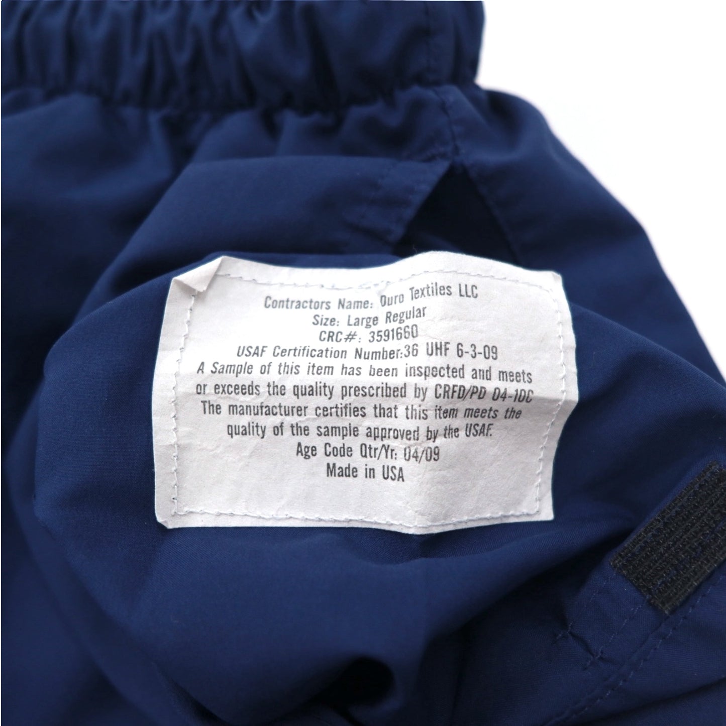 Vintage US AIR FORCE IPTU Training Pants L Navy Polyester Military