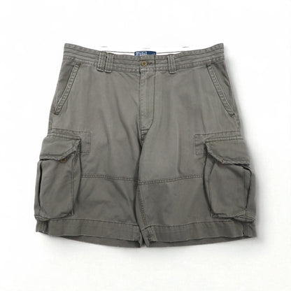 Polo by Ralph Lauren 90年代 ポロチノ バギー カーゴ ショートパンツ ハーフパンツ XL カーキ コットン 膝下