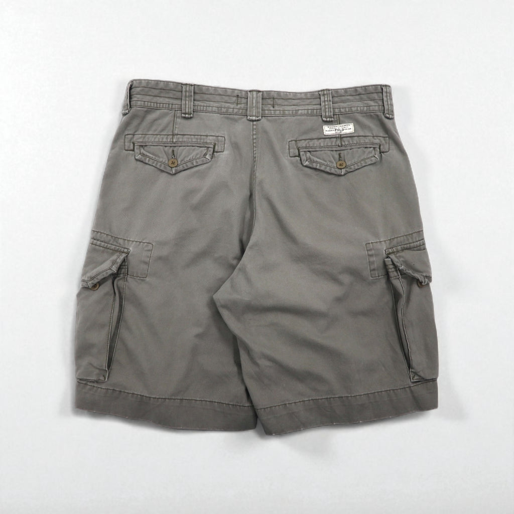 Polo by Ralph Lauren 90年代 ポロチノ バギー カーゴ ショートパンツ ハーフパンツ XL カーキ コットン 膝下