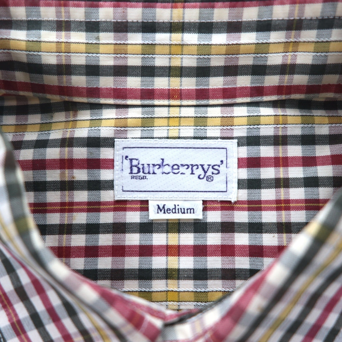 Burberrys 90年代 チェック シャツ M レッド イエロー コットン