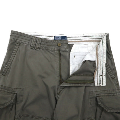 Polo by Ralph Lauren 90年代 ポロチノ バギー カーゴ ショートパンツ ハーフパンツ XL カーキ コットン 膝下