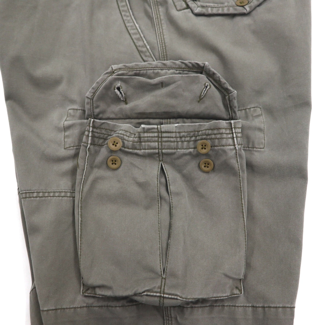 Polo by Ralph Lauren 90年代 ポロチノ バギー カーゴ ショートパンツ ハーフパンツ XL カーキ コットン 膝下