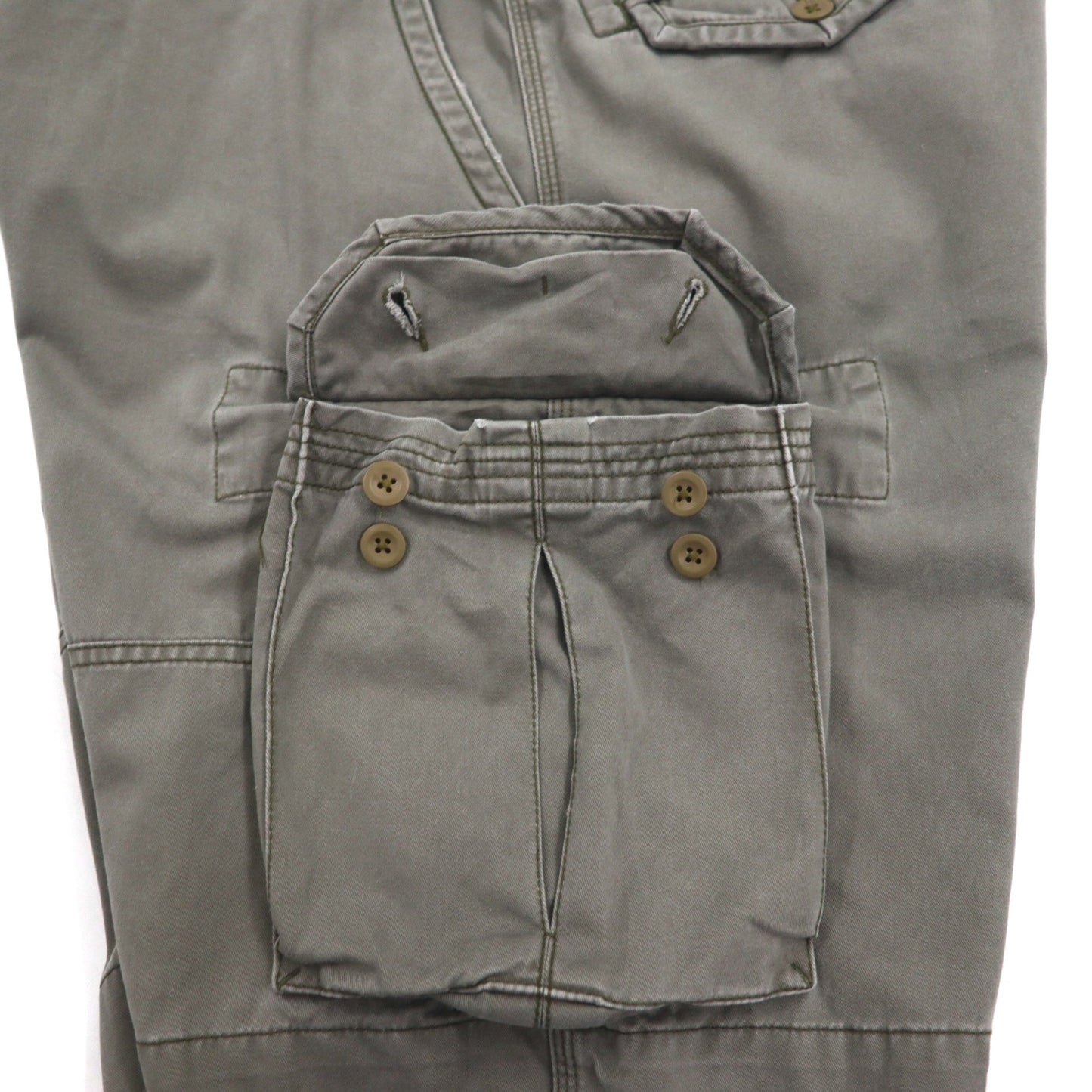 Polo by Ralph Lauren 90年代 ポロチノ バギー カーゴ ショートパンツ ハーフパンツ XL カーキ コットン 膝下