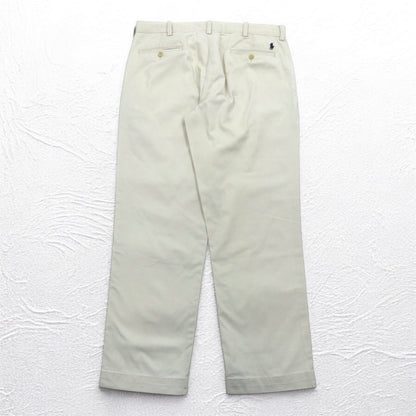 Polo by Ralph Lauren 90年代 ポロチノ Polo Chino ワイド チノパンツ L ベージュ PRESTON PANT