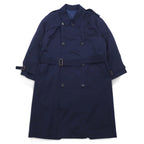 NOIL double-breasted trench coat L navy wool with belt