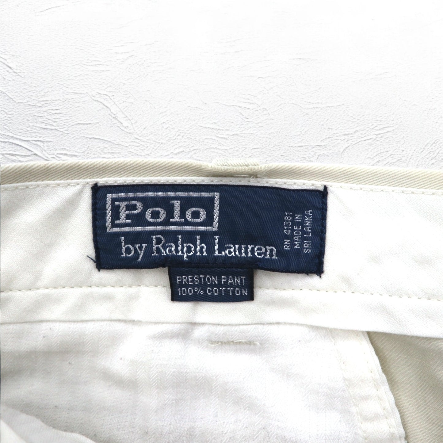 Polo by Ralph Lauren 90年代 ポロチノ Polo Chino ワイド チノパンツ L ベージュ PRESTON PANT