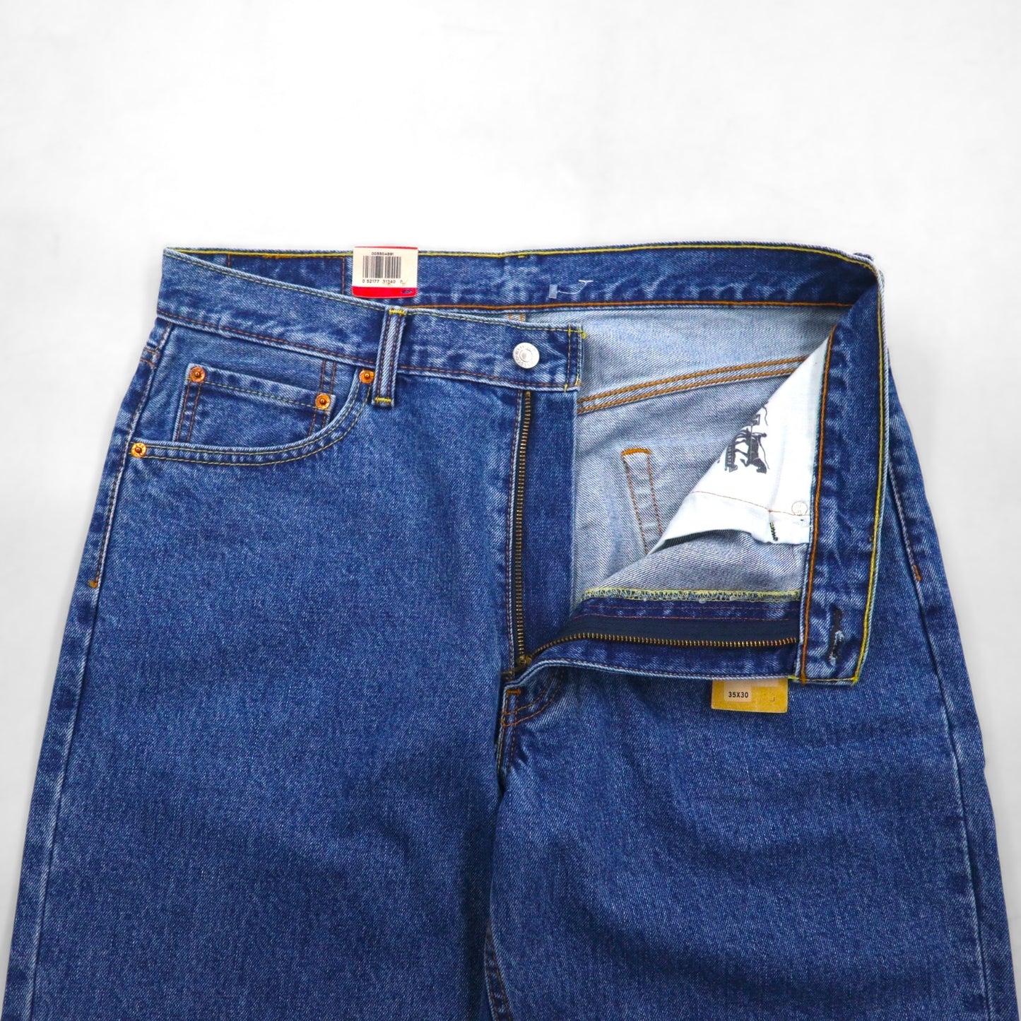Levi's 550 Baggy Relaxed Fit Denim Jeans, Size L, Indigo, Medium Stonewash, 00550-4891, Unused