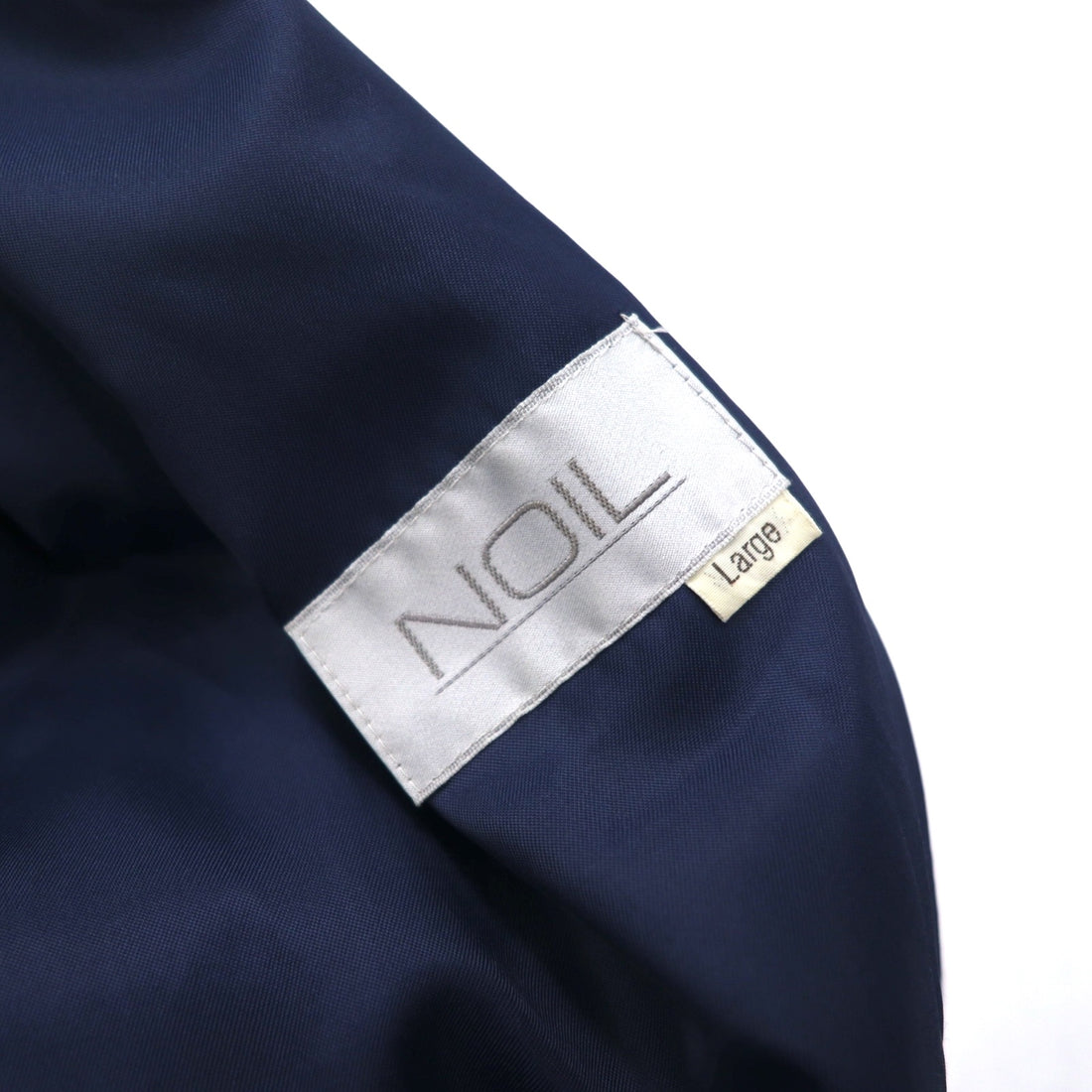 NOIL double-breasted trench coat L navy wool with belt