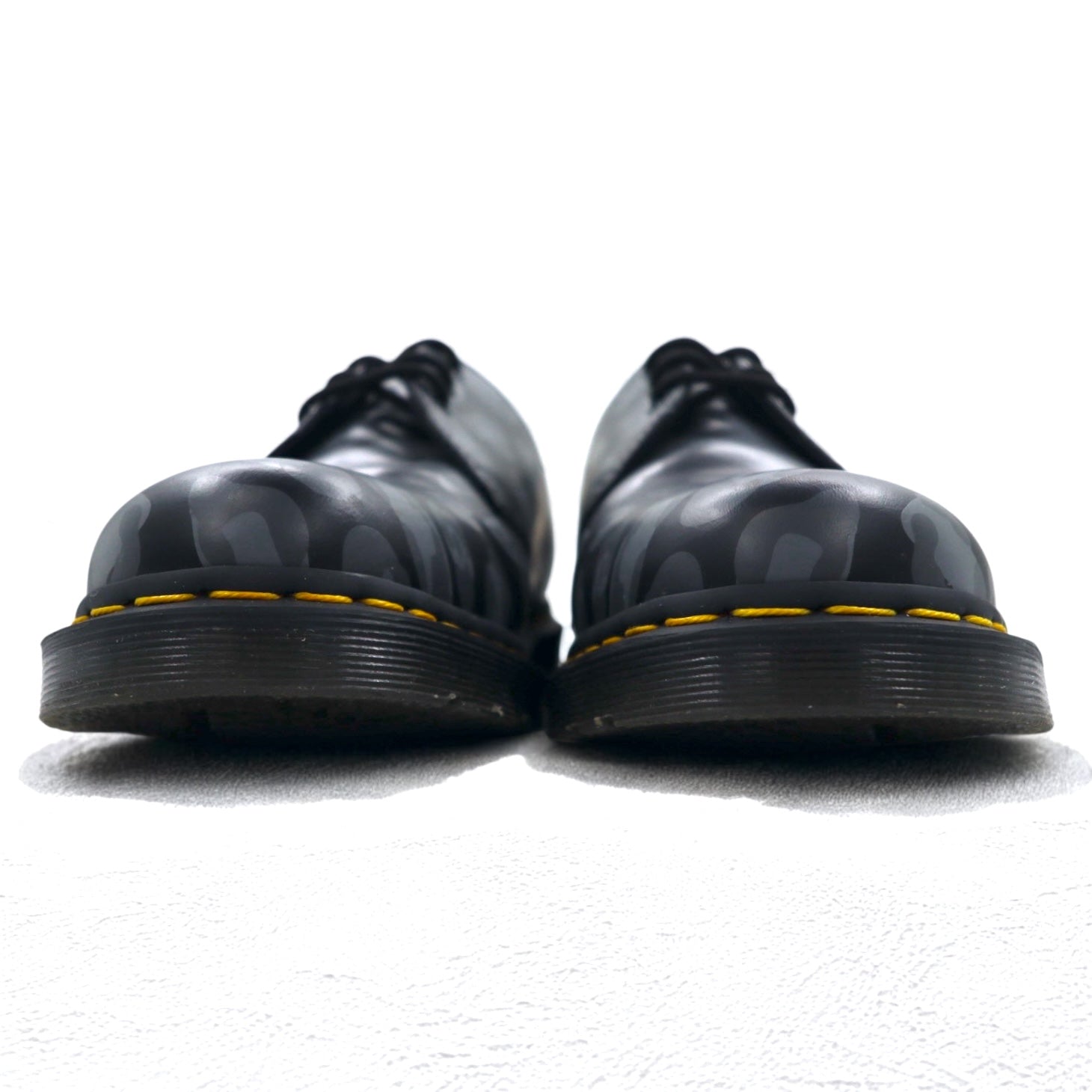 Dr.Martens スカル レオパード プリント オックスフォード 3ホール ドレスシューズ 28cm レザー Skull Leopard Print Oxfords 27686