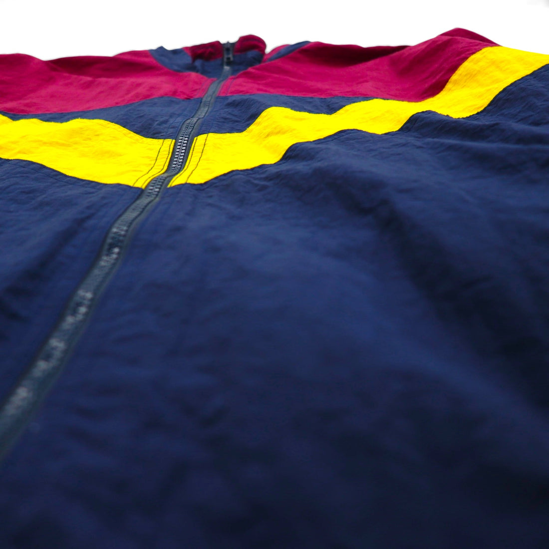90s Canada Vintage Sport Jacket, Made in Canada, Nylon Jersey, Size XL, Color Block, PRO TREND