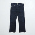 HELMUT LANG USA-Made Rigid Denim Pants, Size M, Indigo, Blue, Button Fly, 706HM225