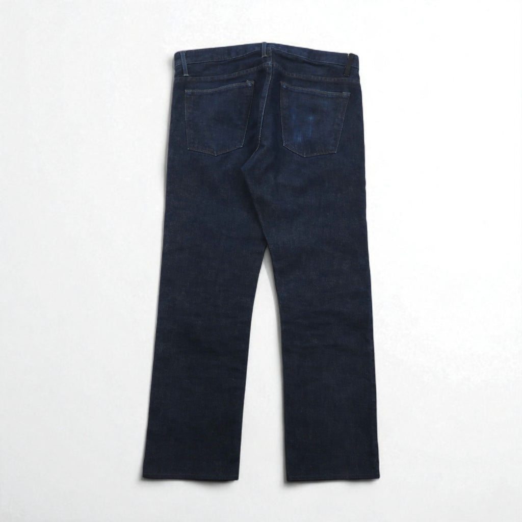 HELMUT LANG USA-Made Rigid Denim Pants, Size M, Indigo, Blue, Button Fly, 706HM225