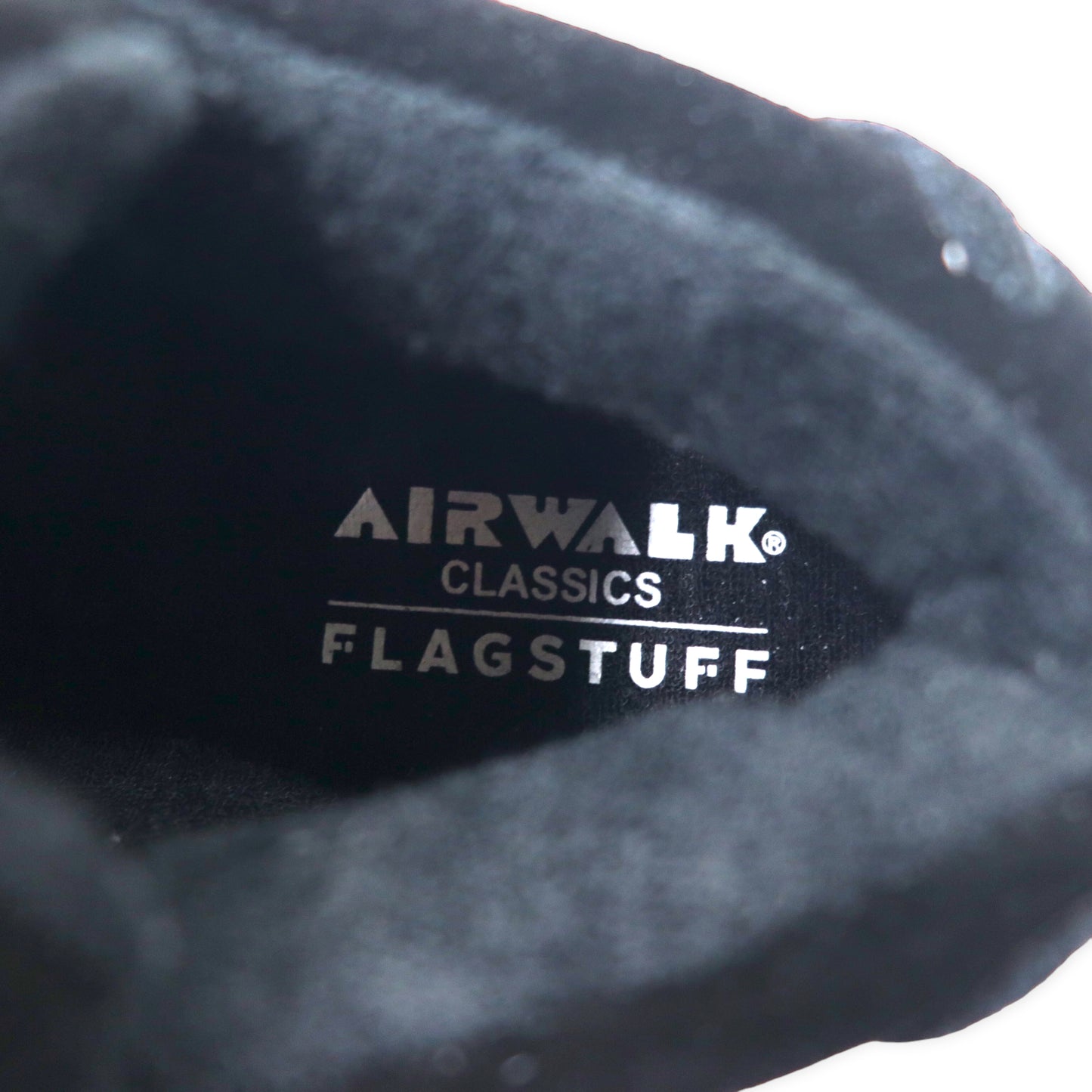 FLAG STUFF × AIR WALK スエードレザースニーカー 26cm ブラック 牛革 ファイヤーパターン SCOACH SP 未使用品