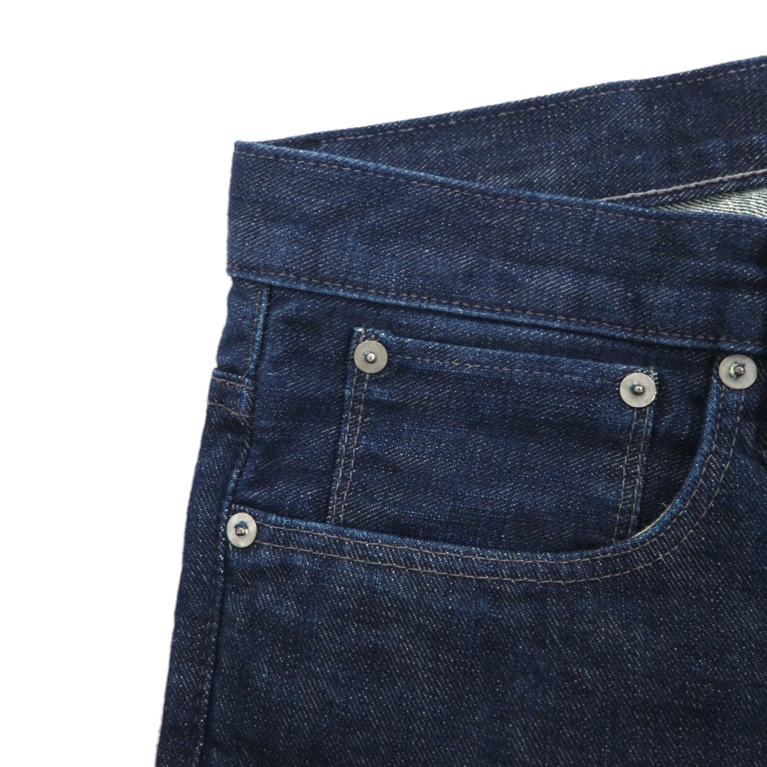 HELMUT LANG USA-Made Rigid Denim Pants, Size M, Indigo, Blue, Button Fly, 706HM225
