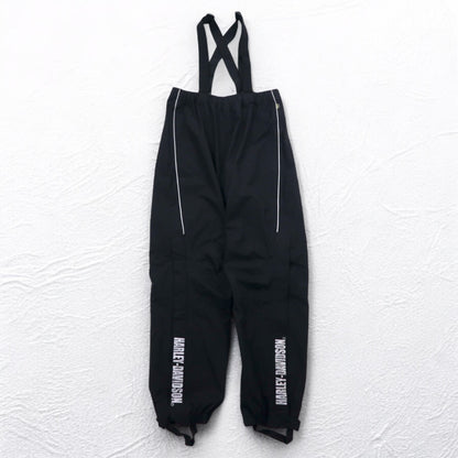 HARLEY DAVIDSON ゴアテックス GORE-TEX ビブ オーバーオール サスペンダー パンツ レインスーツ M ブラック 防水