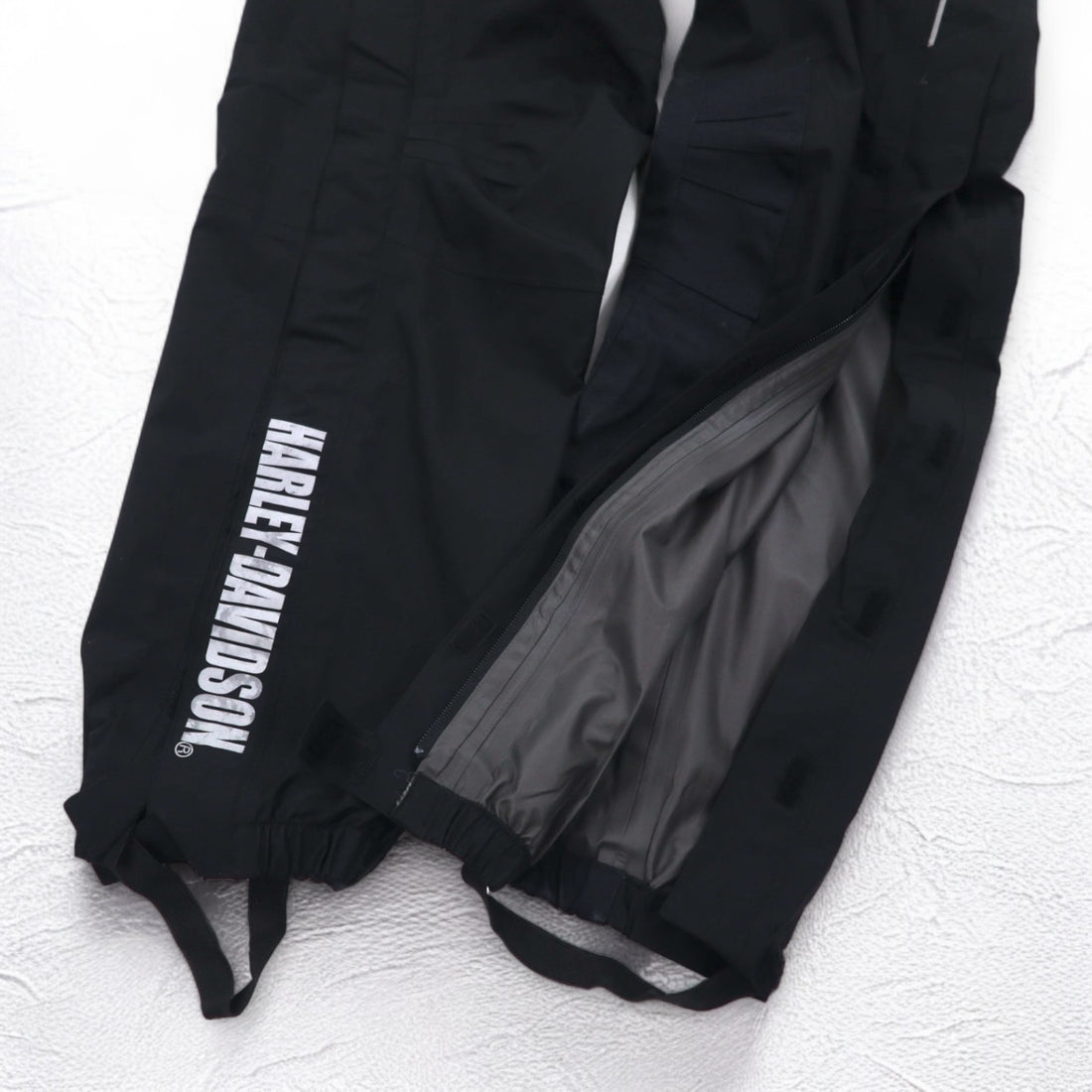 HARLEY DAVIDSON ゴアテックス GORE-TEX ビブ オーバーオール サスペンダー パンツ レインスーツ M ブラック 防水