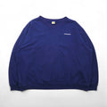 Carhartt Crew Neck V-Neck Sweatshirt, Size 2XL, Navy, Cotton