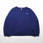 Carhartt Crew Neck V-Neck Sweatshirt, Size 2XL, Navy, Cotton