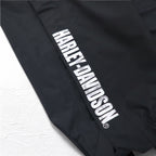 HARLEY DAVIDSON GORE-TEX Bib Overalls Suspender Pants Rain Suit M Black Waterproof