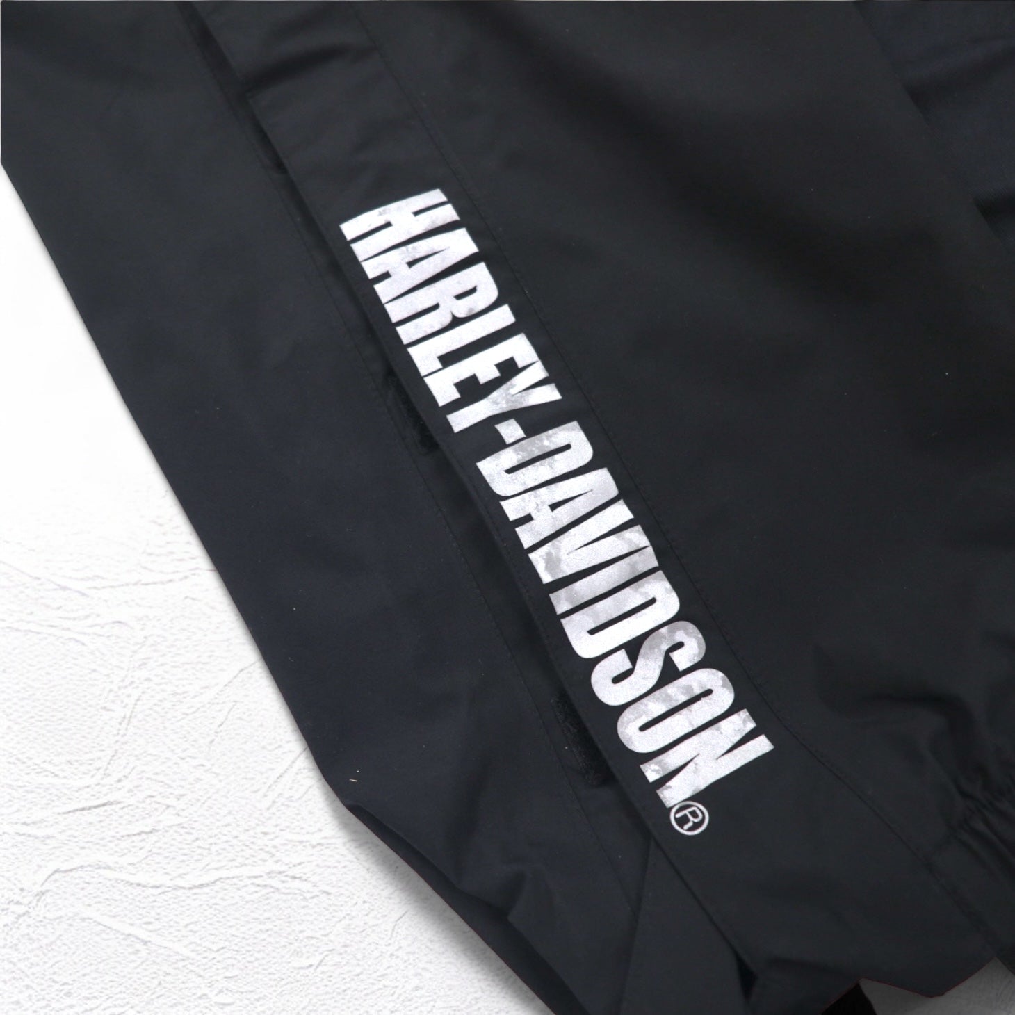 HARLEY DAVIDSON GORE-TEX Bib Overalls Suspender Pants Rain Suit M Black Waterproof