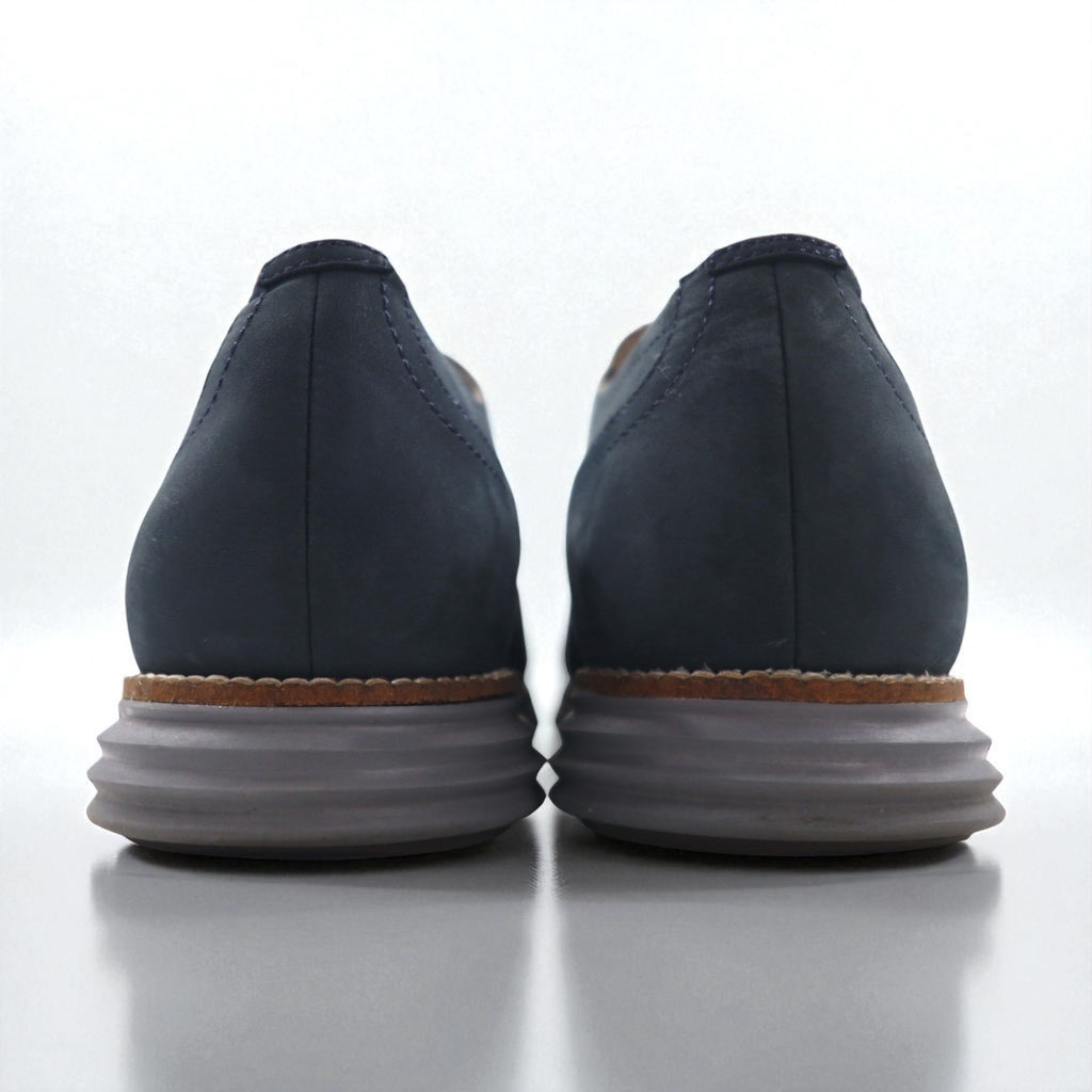 COLE HAAN ORIGINAL GRAND Nubuck Leather Shoes, Size 28cm, Navy, Wingtip Cushion, C26473