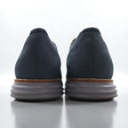 COLE HAAN ORIGINAL GRAND Nubuck Leather Shoes, Size 28cm, Navy, Wingtip Cushion, C26473