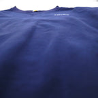Carhartt Crew Neck V-Neck Sweatshirt, Size 2XL, Navy, Cotton