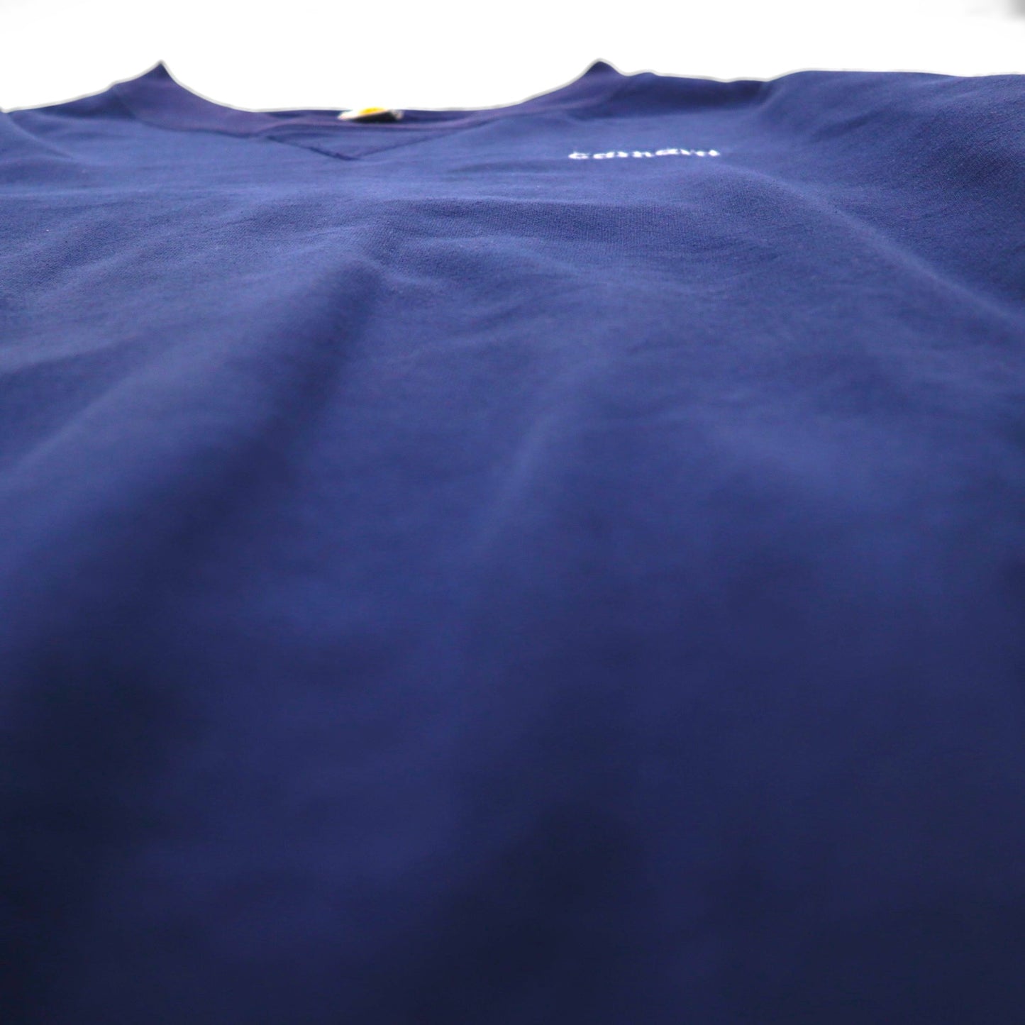 carhartt クルーネック 前V スウェット トレーナー 2XL ネイビー コットン