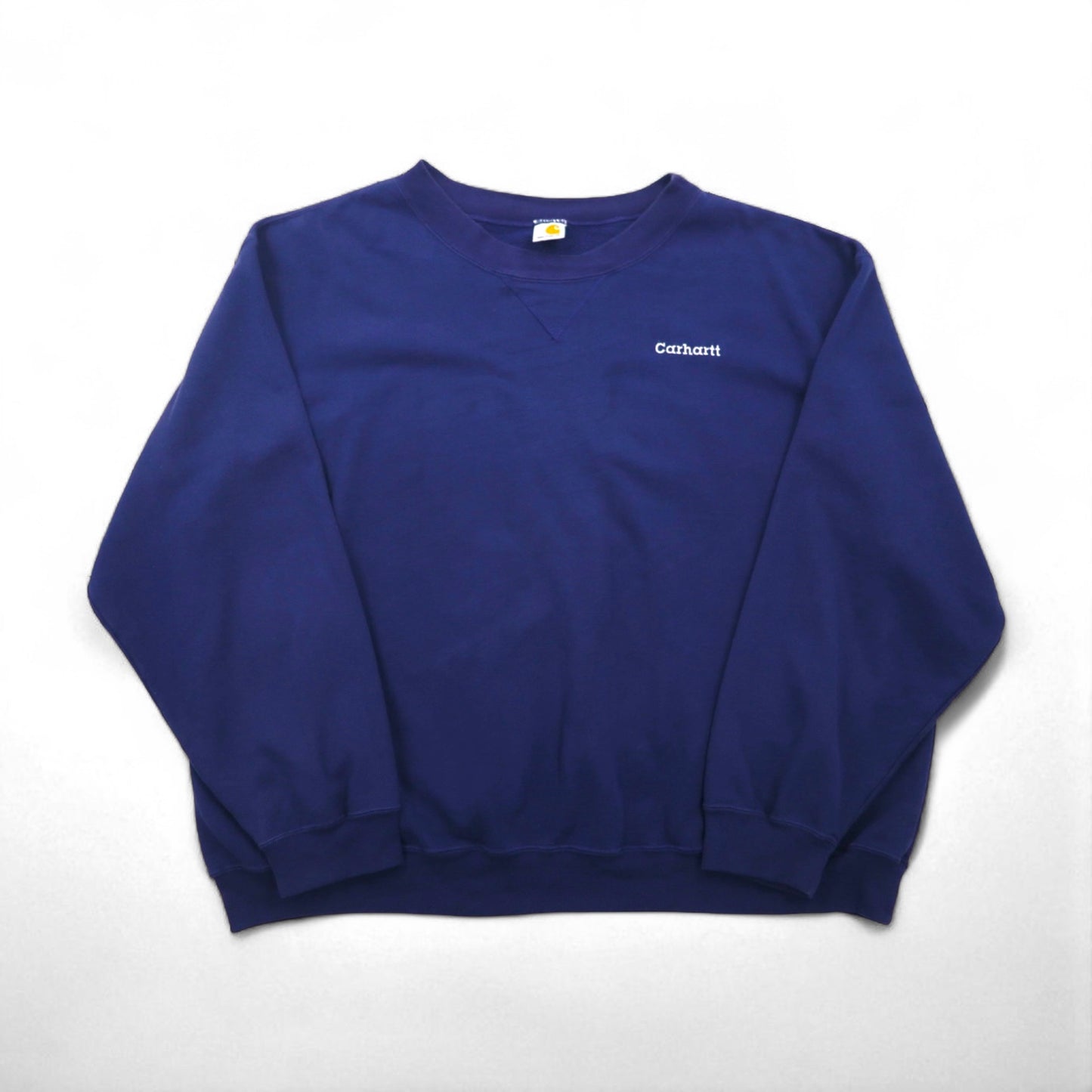 carhartt クルーネック 前V スウェット トレーナー 2XL ネイビー コットン