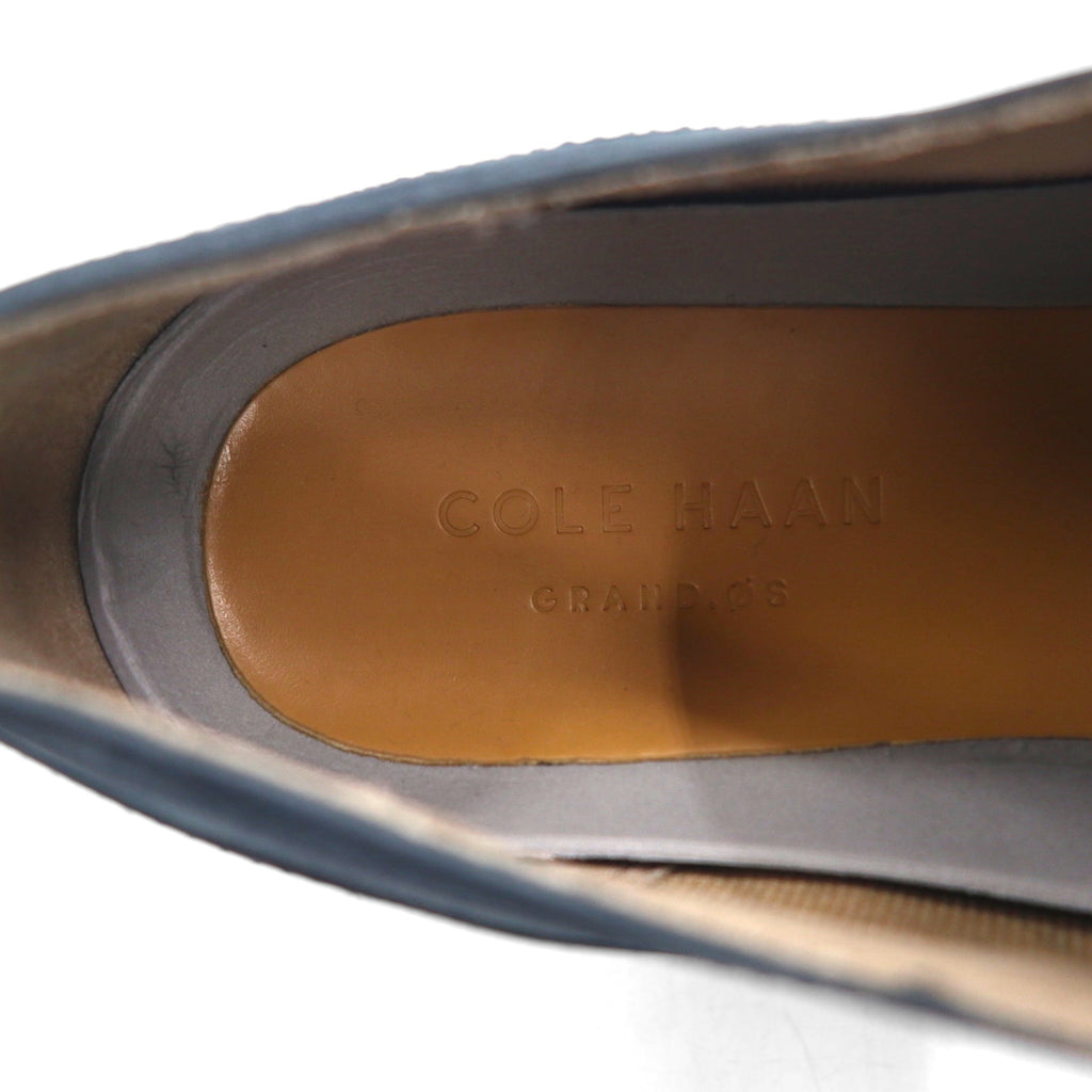 COLE HAAN ORIGINAL GRAND Nubuck Leather Shoes, Size 28cm, Navy, Wingtip Cushion, C26473