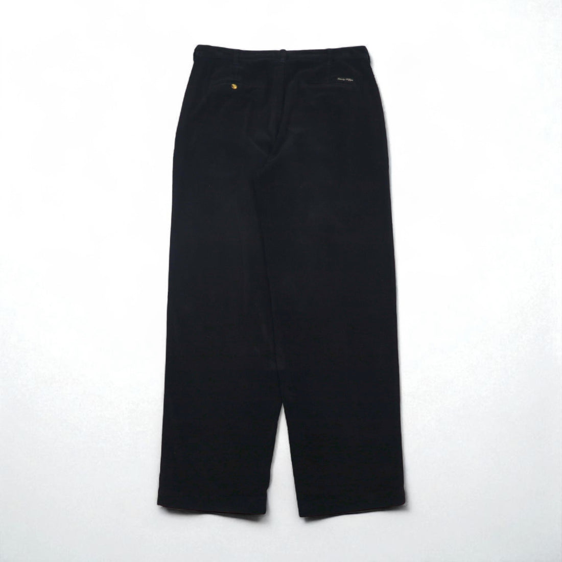 TOMMY HILFIGER 90年代 2タック ワイド コーデュロイ チノパンツ L ブラック