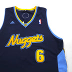 adidas ゲームシャツ バスケットボール タンクトップ L ネイビー ナンバリング NBA NUGGETS ニカラグア製