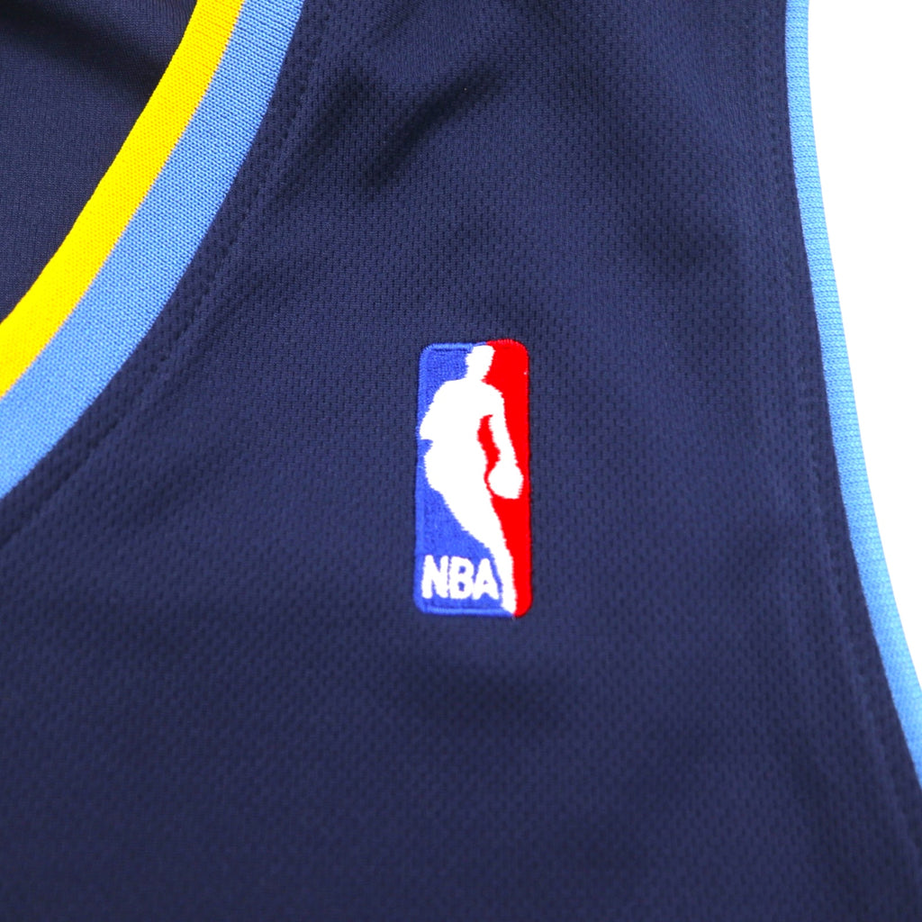 adidas ゲームシャツ バスケットボール タンクトップ L ネイビー ナンバリング NBA NUGGETS ニカラグア製